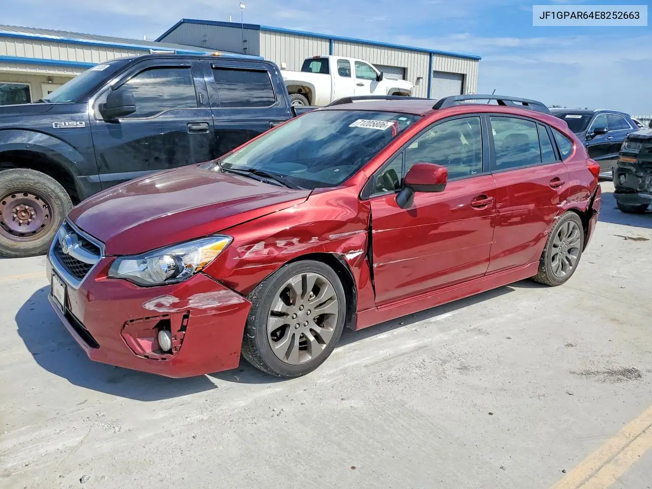 SUBARU IMPREZA 2014, VIN JF1GPAR64E8252663