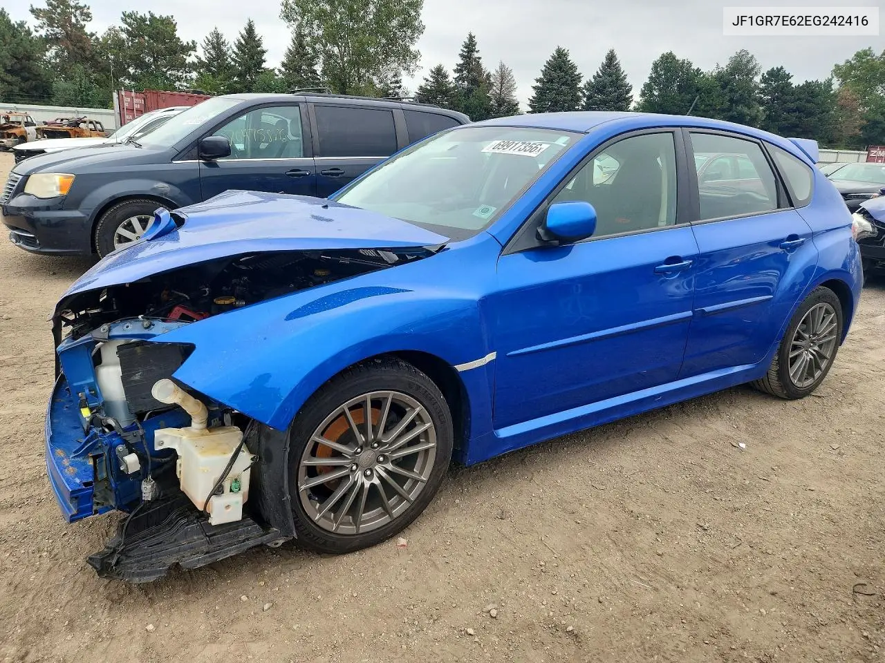 SUBARU IMPREZA 2014, VIN JF1GR7E62EG242416