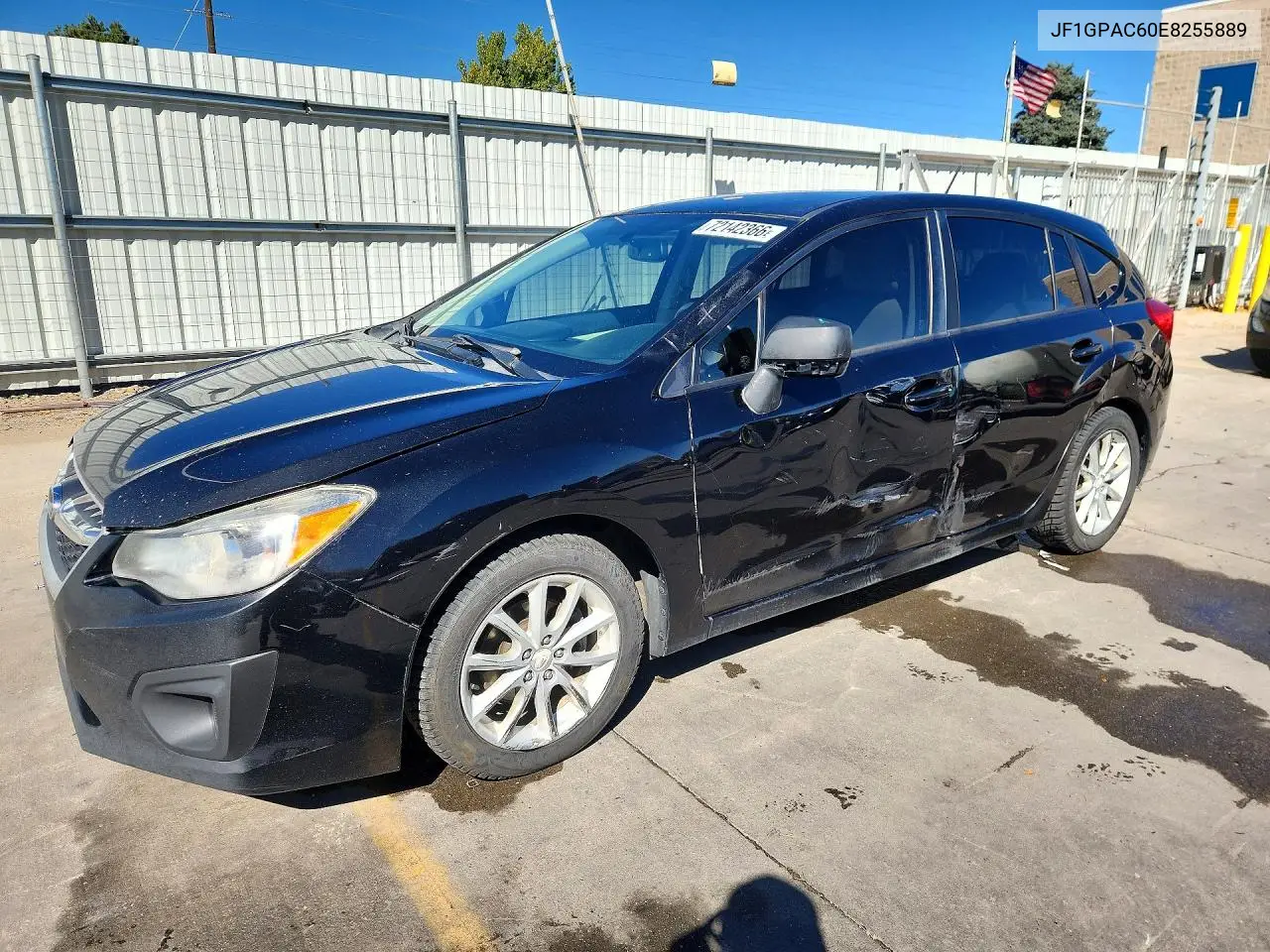 SUBARU IMPREZA 2014, VIN JF1GPAC60E8255889
