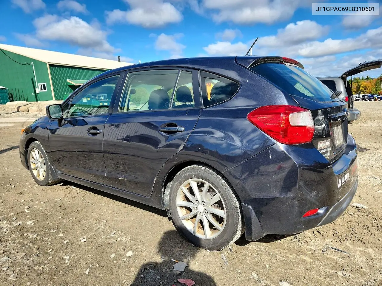 2014 SUBARU IMPREZA VIN JF1GPAC69E8310601 — фото 2