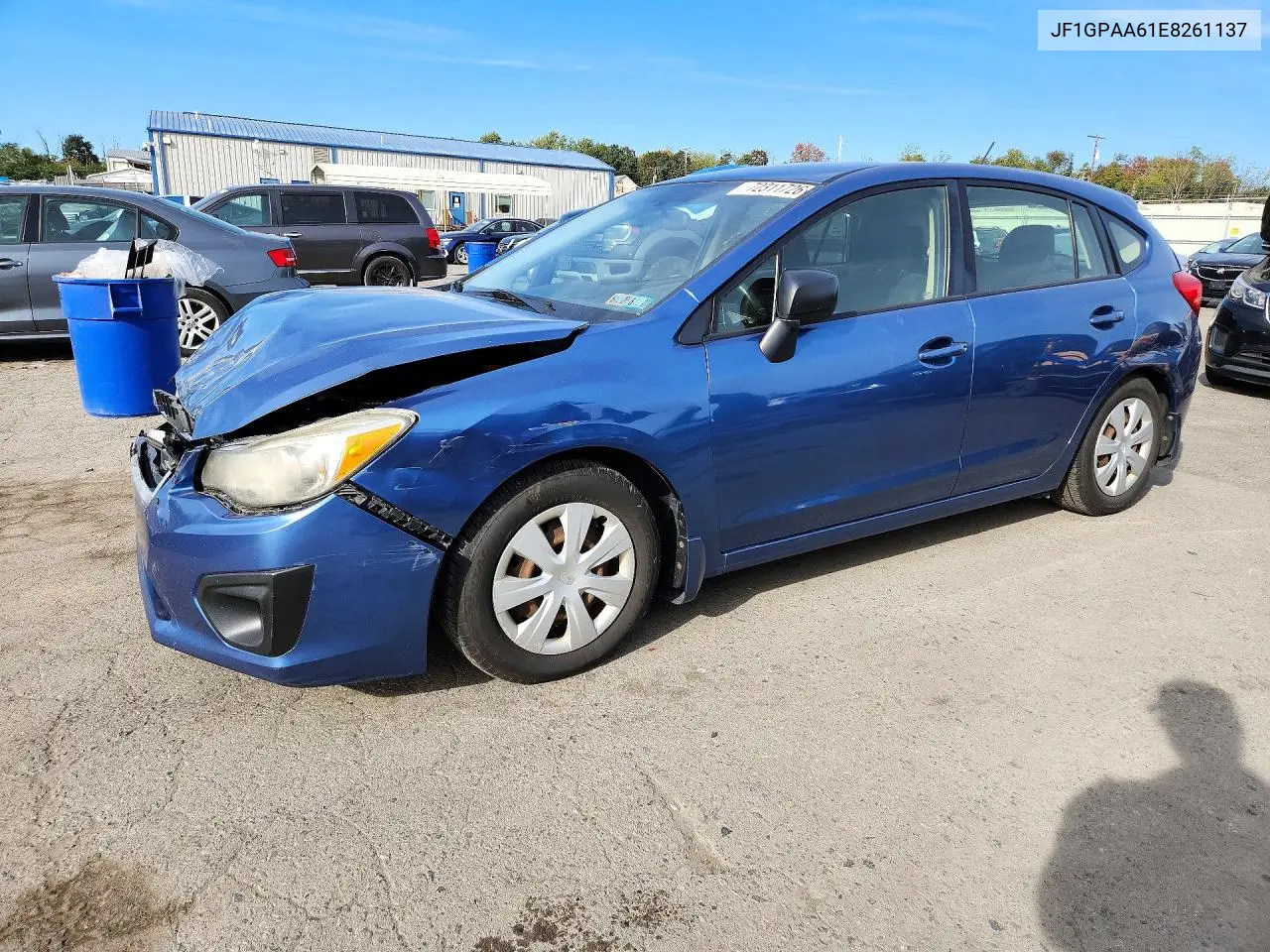 SUBARU IMPREZA 2014, VIN JF1GPAA61E8261137