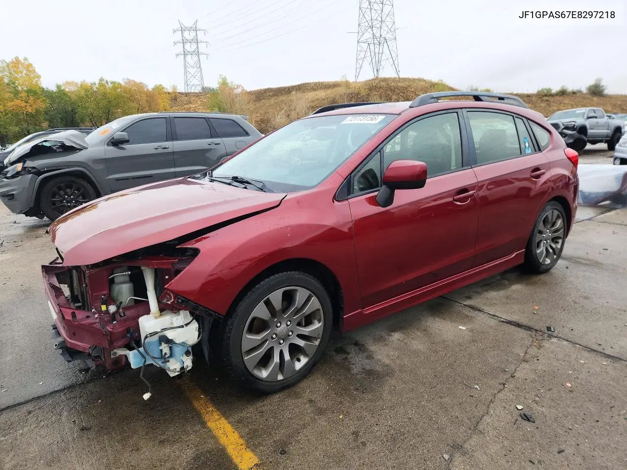 SUBARU IMPREZA 2014, VIN JF1GPAS67E8297218
