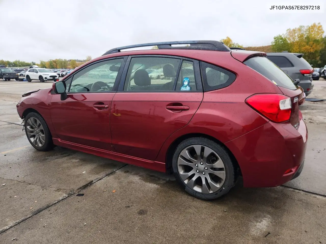 2014 SUBARU IMPREZA VIN JF1GPAS67E8297218 — фото 2