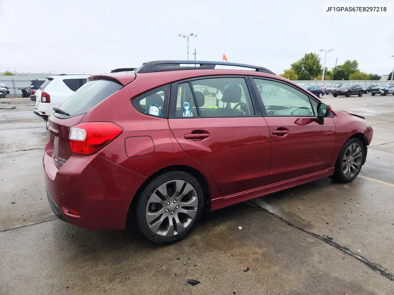 2014 SUBARU IMPREZA VIN JF1GPAS67E8297218 — фото 3