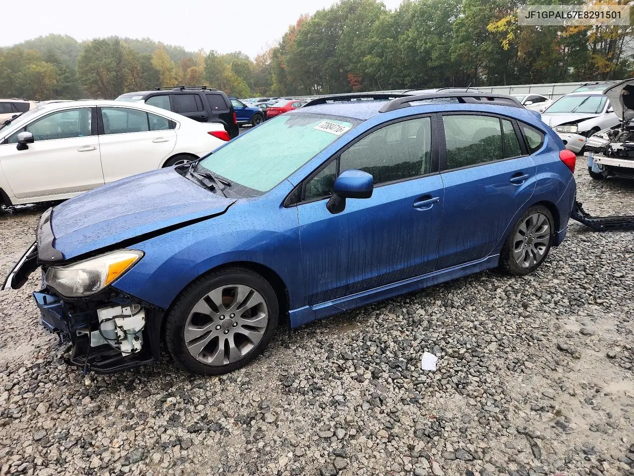 SUBARU IMPREZA 2014, VIN JF1GPAL67E8291501
