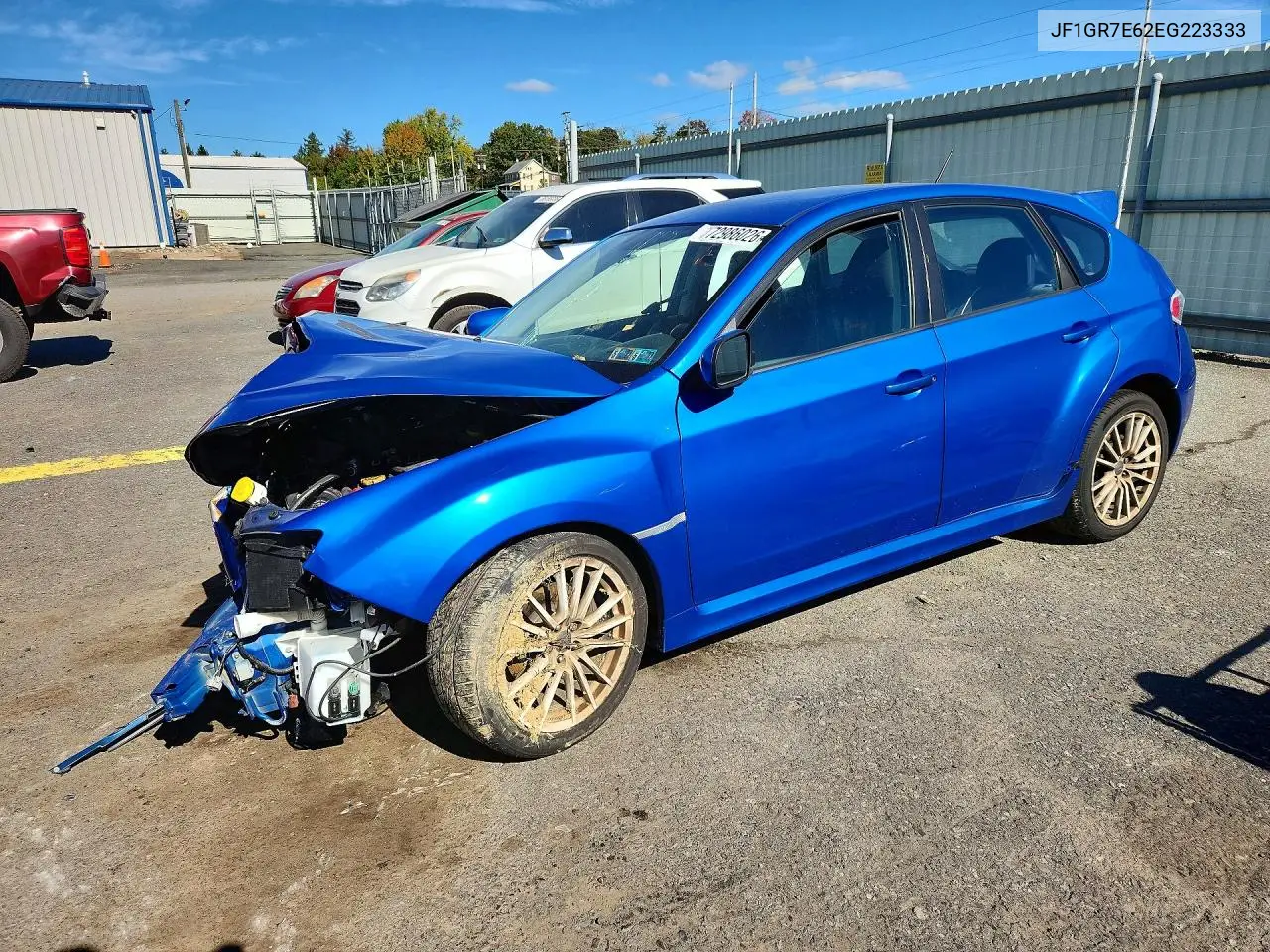 SUBARU IMPREZA 2014, VIN JF1GR7E62EG223333