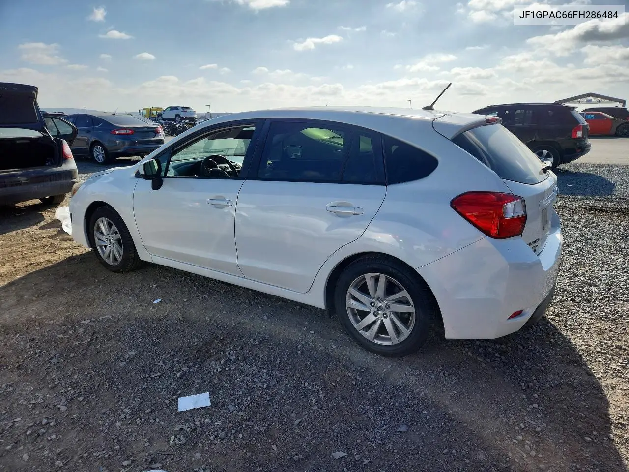 2015 SUBARU IMPREZA VIN JF1GPAC66FH286484 — фото 2