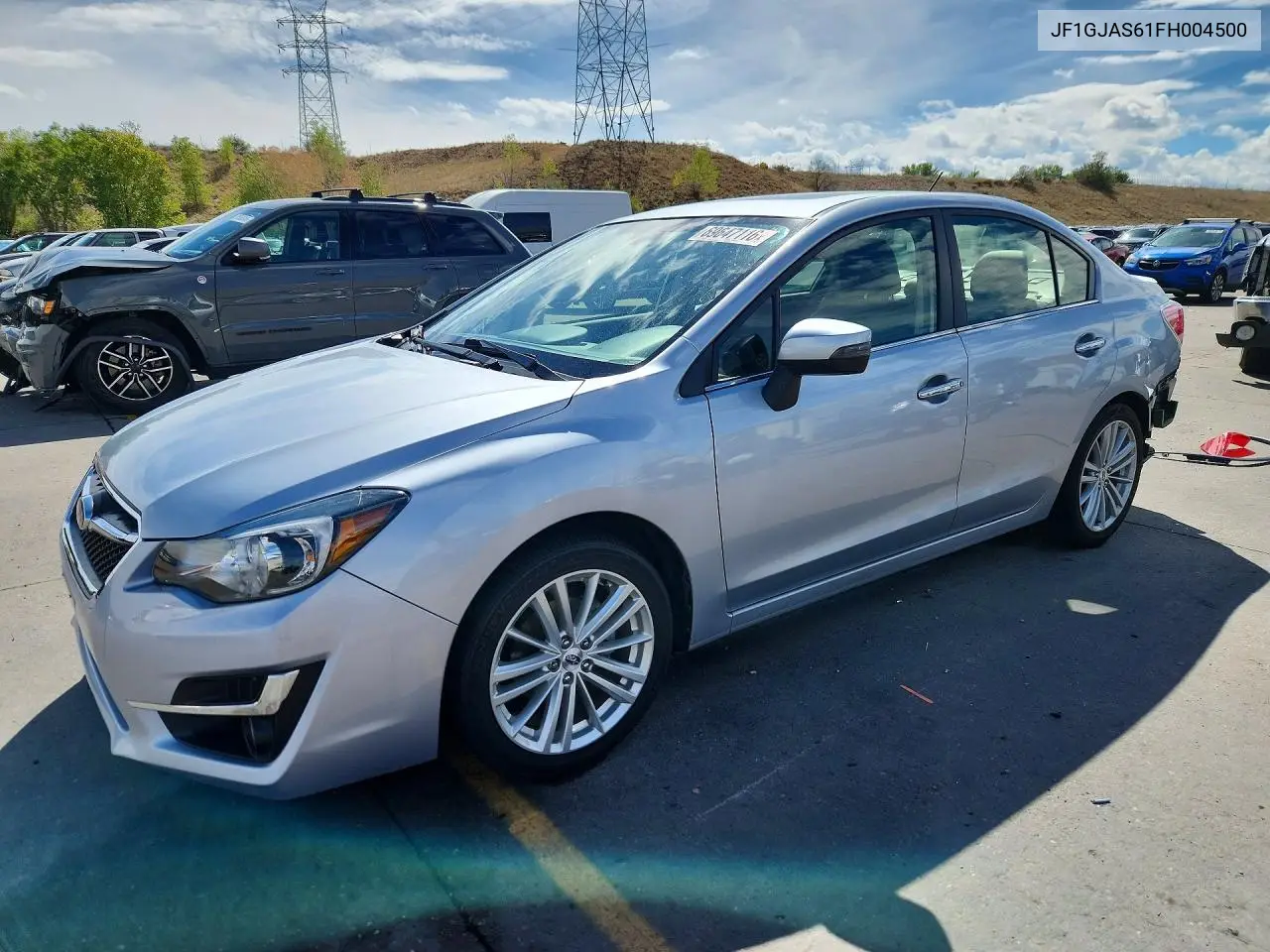 SUBARU IMPREZA 2015, VIN JF1GJAS61FH004500