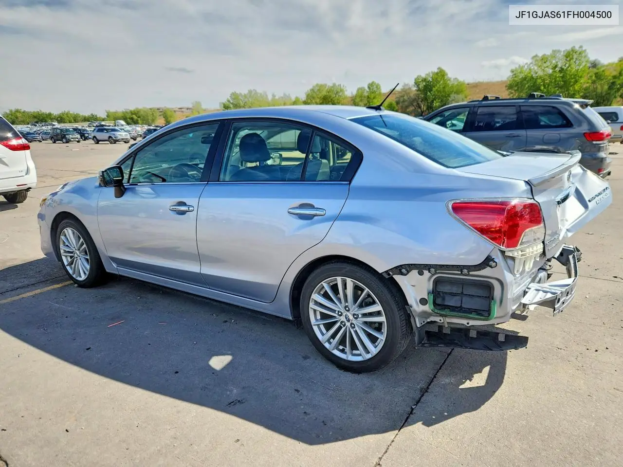 2015 SUBARU IMPREZA VIN JF1GJAS61FH004500 — фото 2