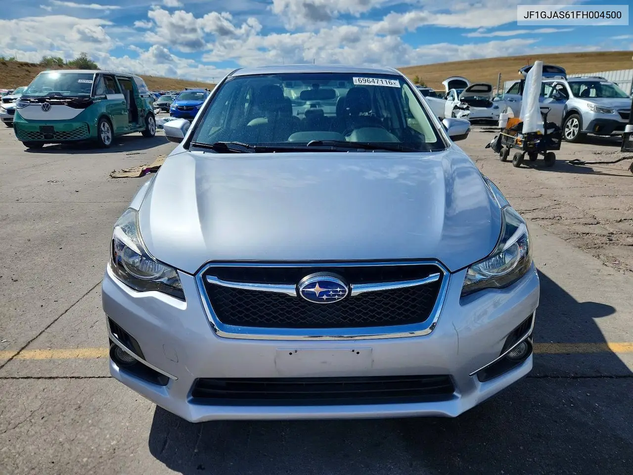 2015 SUBARU IMPREZA VIN JF1GJAS61FH004500 — фото 5