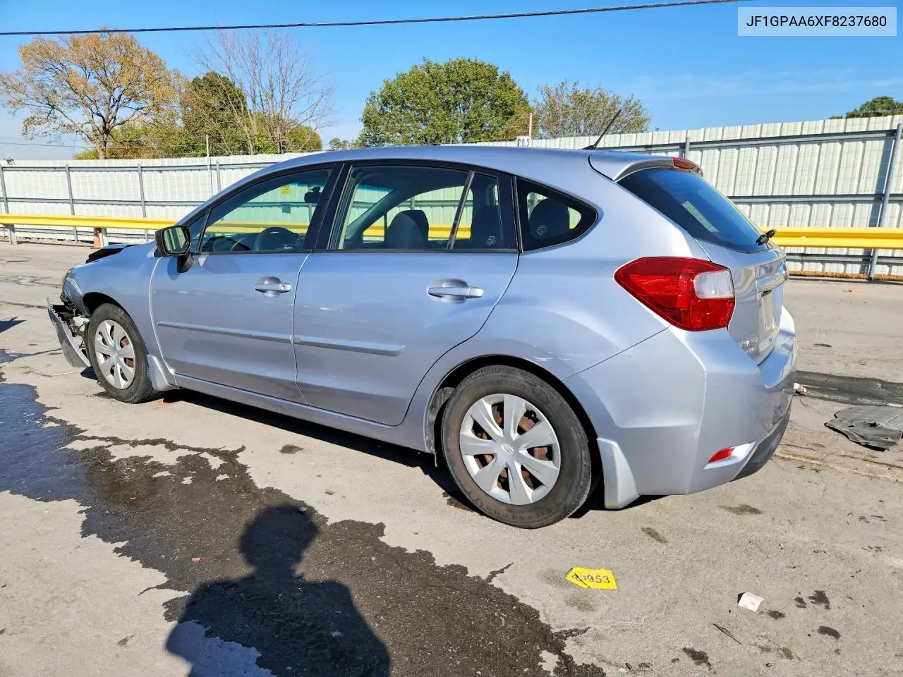 2015 SUBARU IMPREZA VIN JF1GPAA6XF8237680 — фото 2