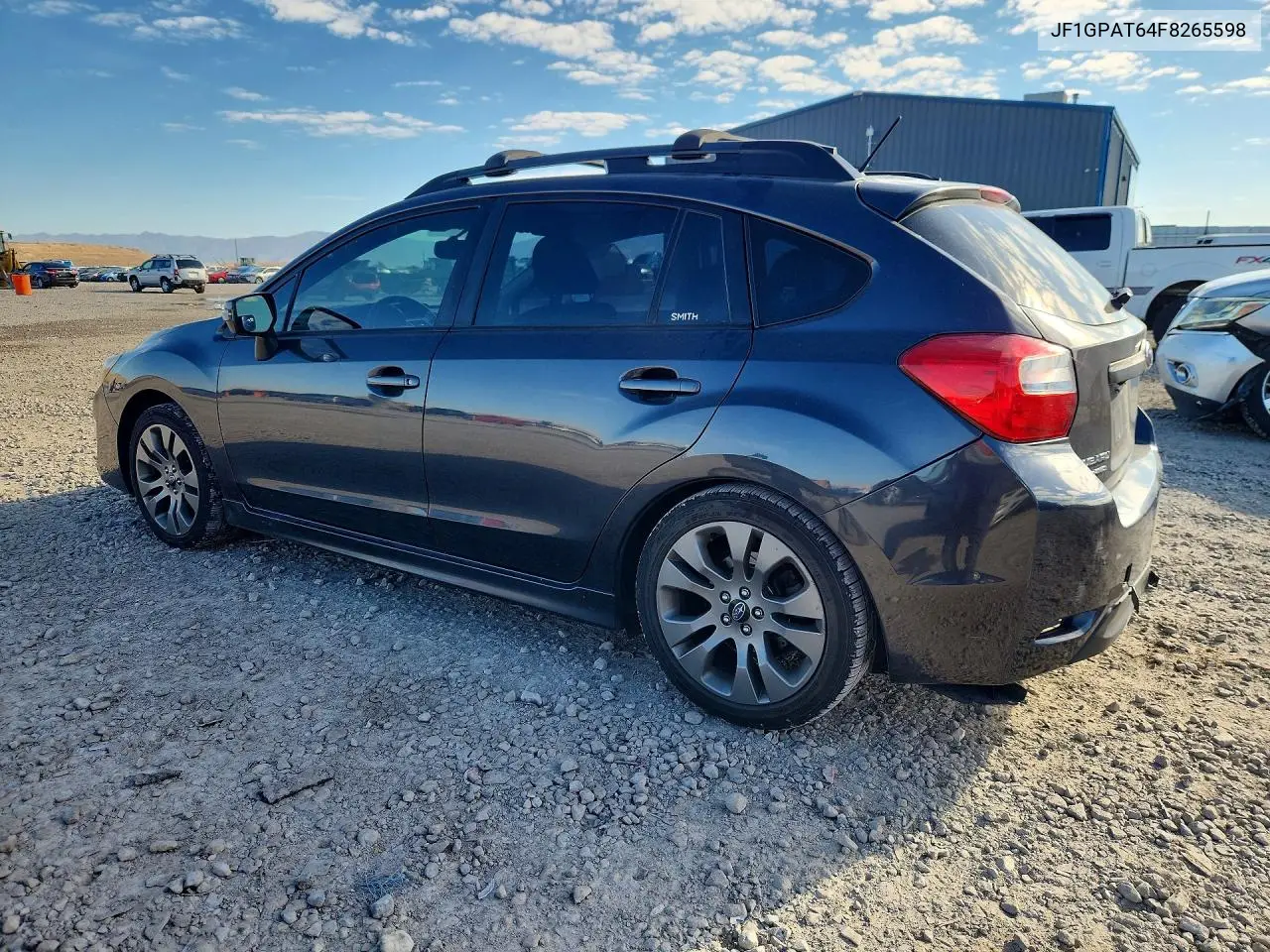 2015 SUBARU IMPREZA VIN JF1GPAT64F8265598 — фото 2
