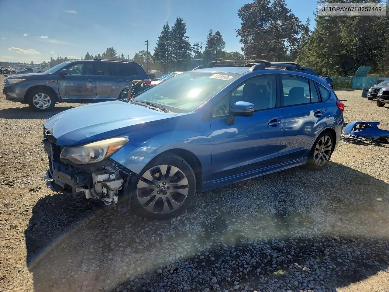 SUBARU IMPREZA 2015, VIN JF1GPAY67F8257469