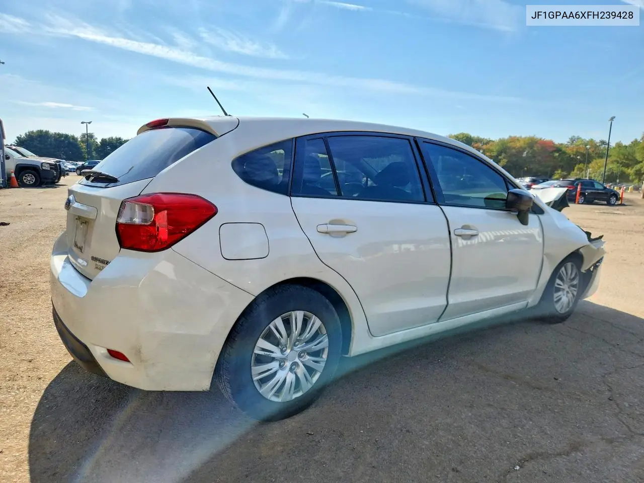 2015 SUBARU IMPREZA VIN JF1GPAA6XFH239428 — фото 3