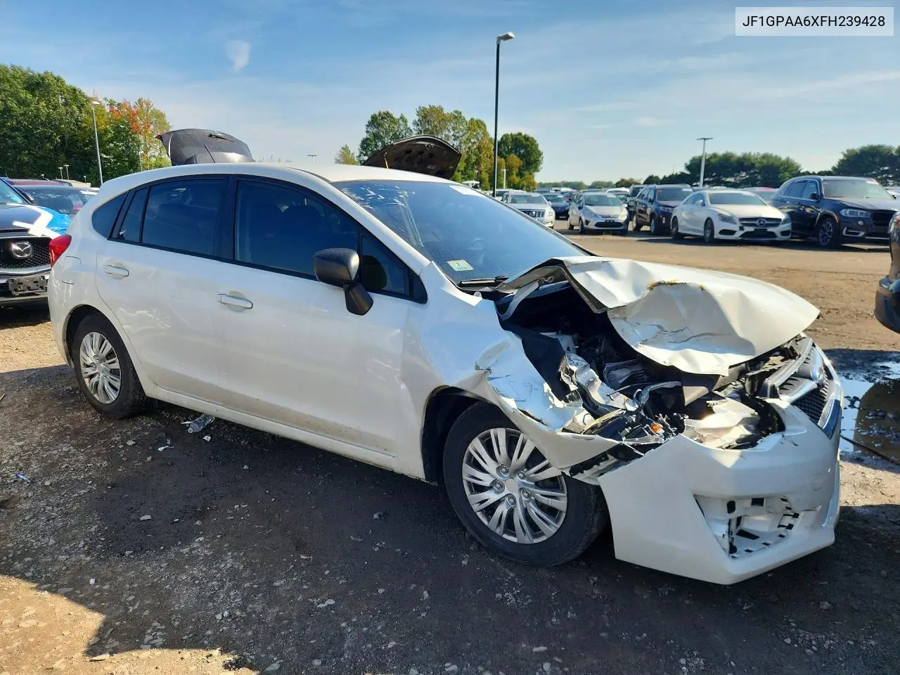 2015 SUBARU IMPREZA VIN JF1GPAA6XFH239428 — фото 4