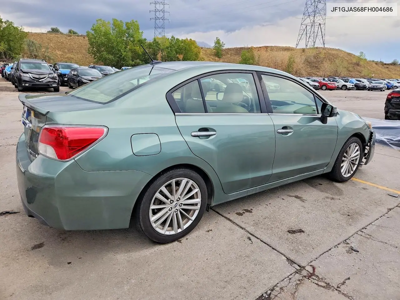 2015 SUBARU IMPREZA VIN JF1GJAS68FH004686 — фото 3