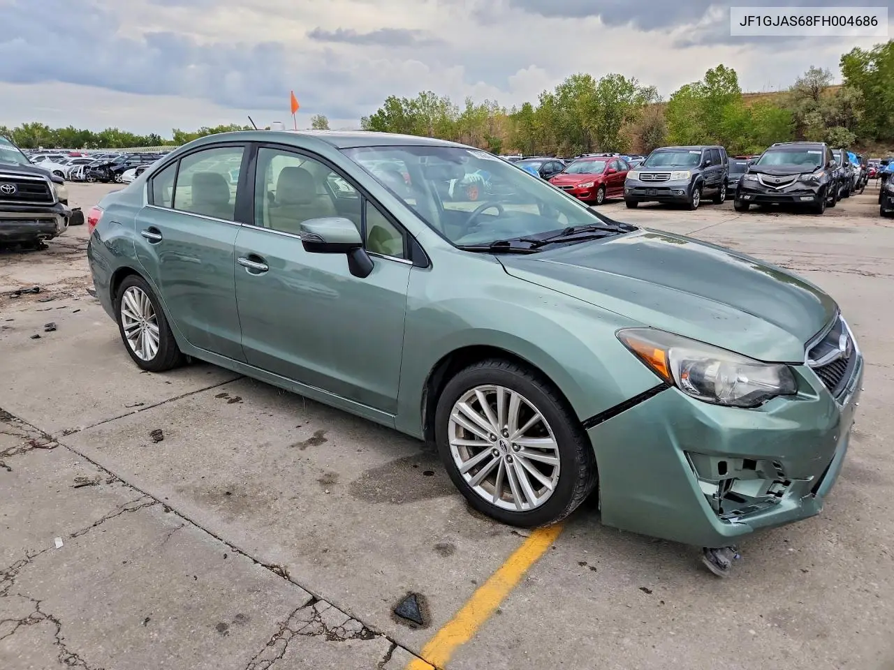2015 SUBARU IMPREZA VIN JF1GJAS68FH004686 — фото 4