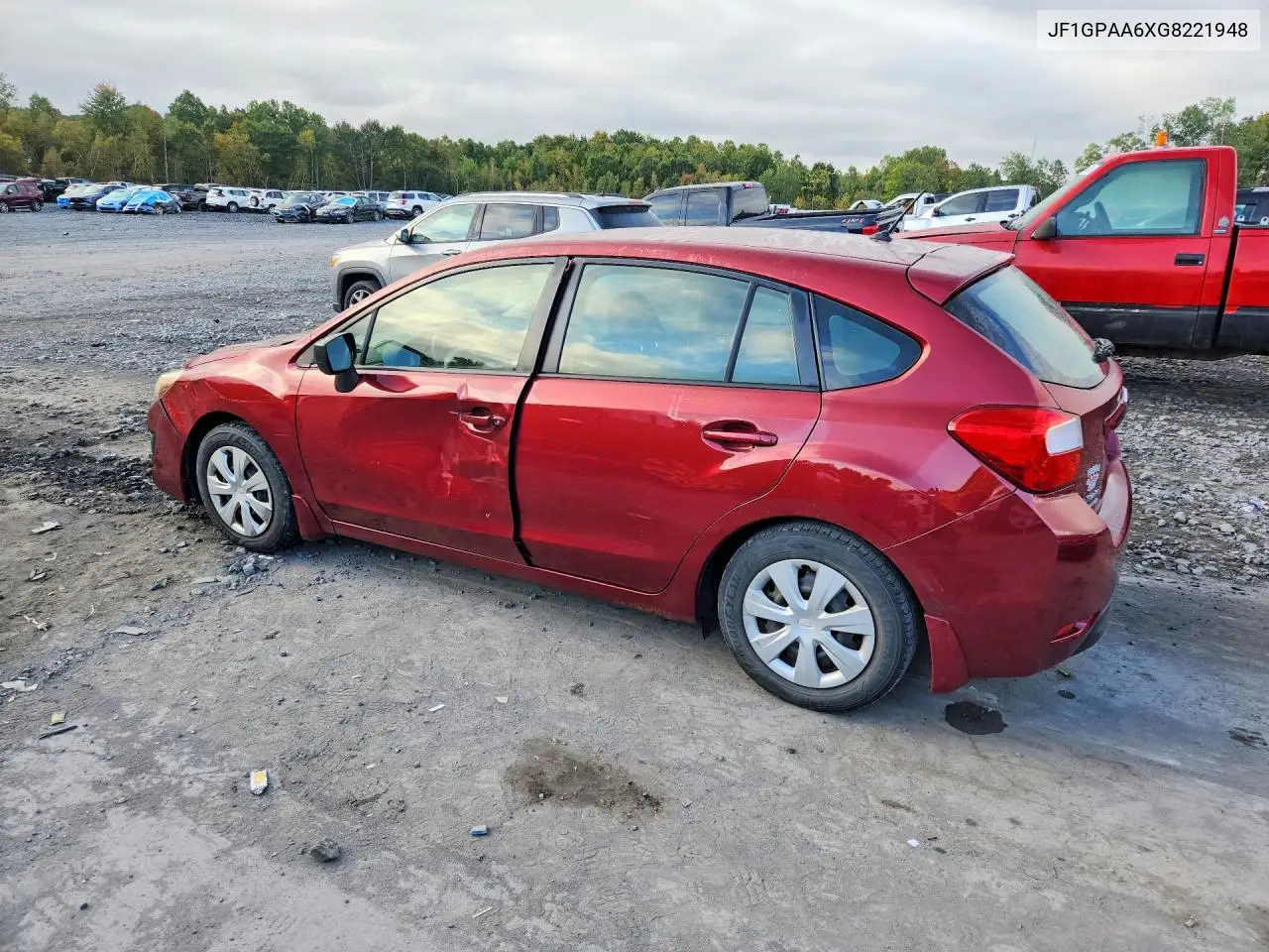2016 SUBARU IMPREZA VIN JF1GPAA6XG8221948 — фото 2