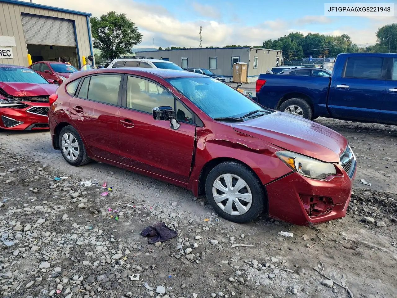 2016 SUBARU IMPREZA VIN JF1GPAA6XG8221948 — фото 4
