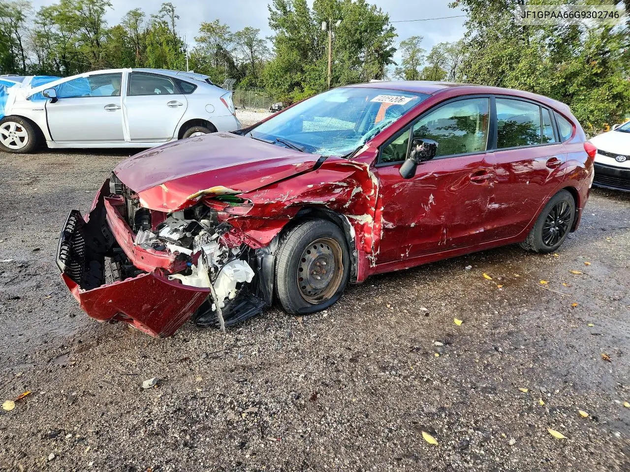 SUBARU IMPREZA 2016, VIN JF1GPAA66G9302746