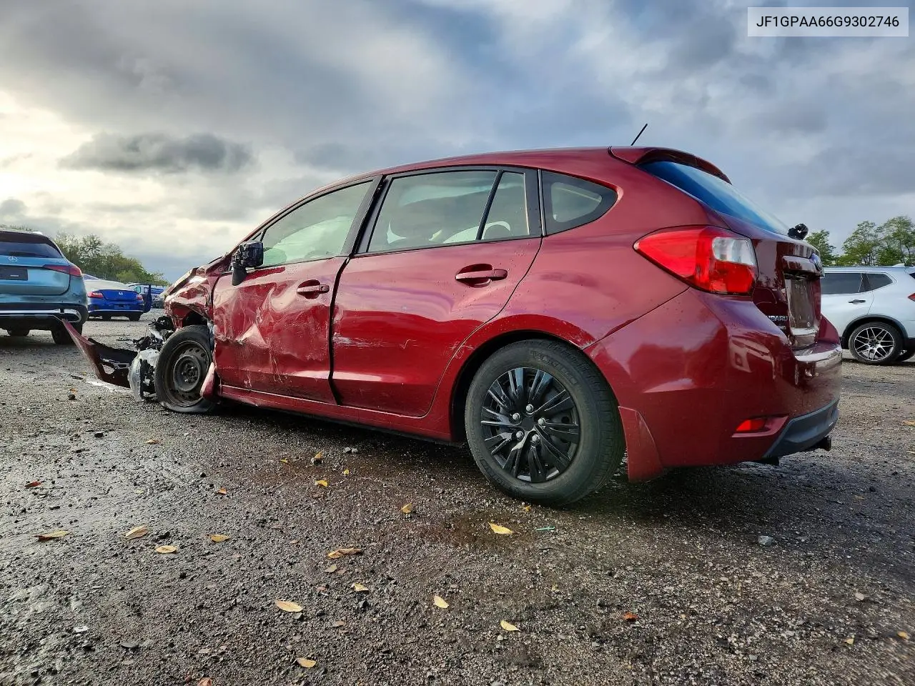 2016 SUBARU IMPREZA VIN JF1GPAA66G9302746 — фото 2