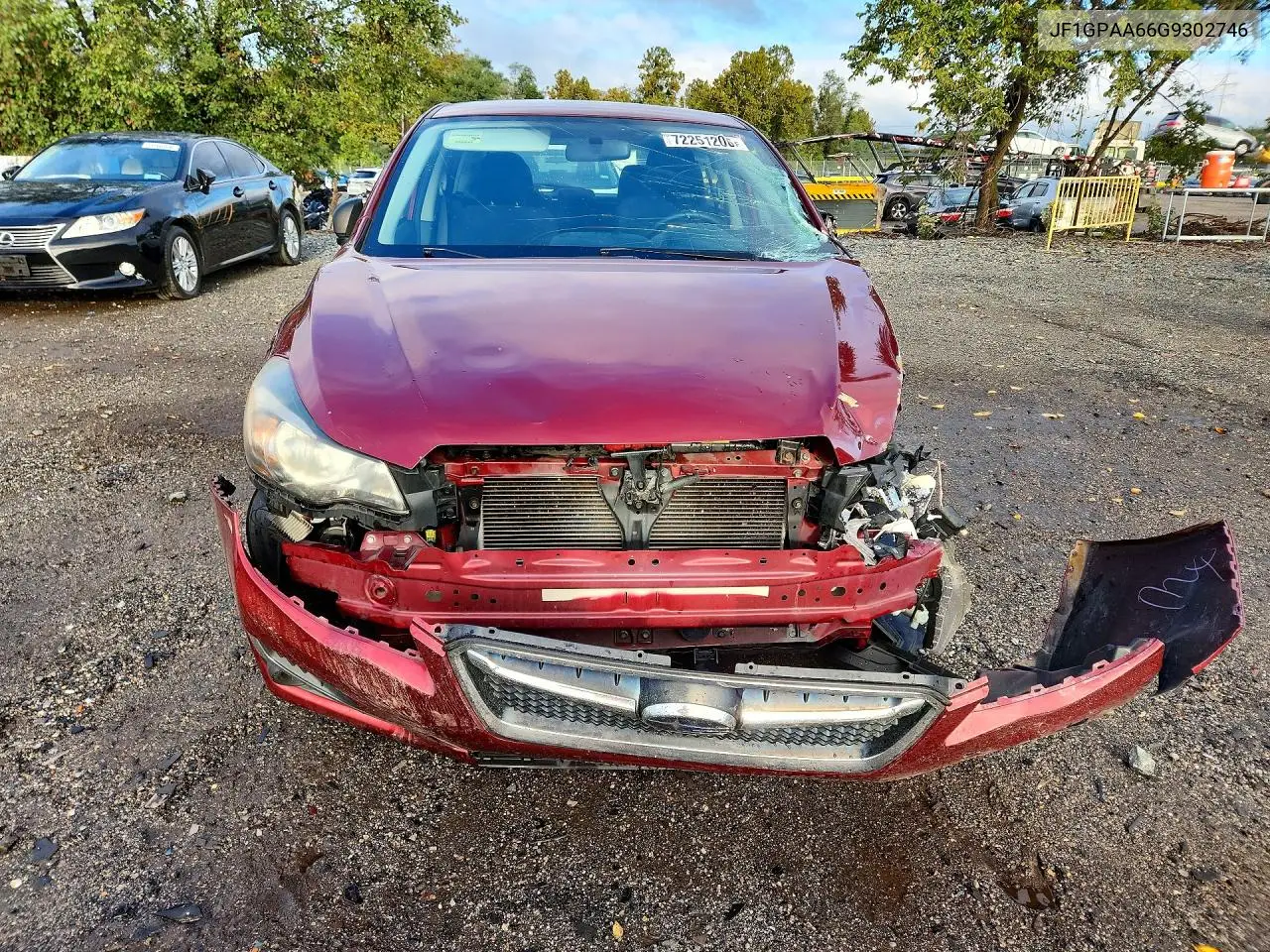 2016 SUBARU IMPREZA VIN JF1GPAA66G9302746 — фото 5