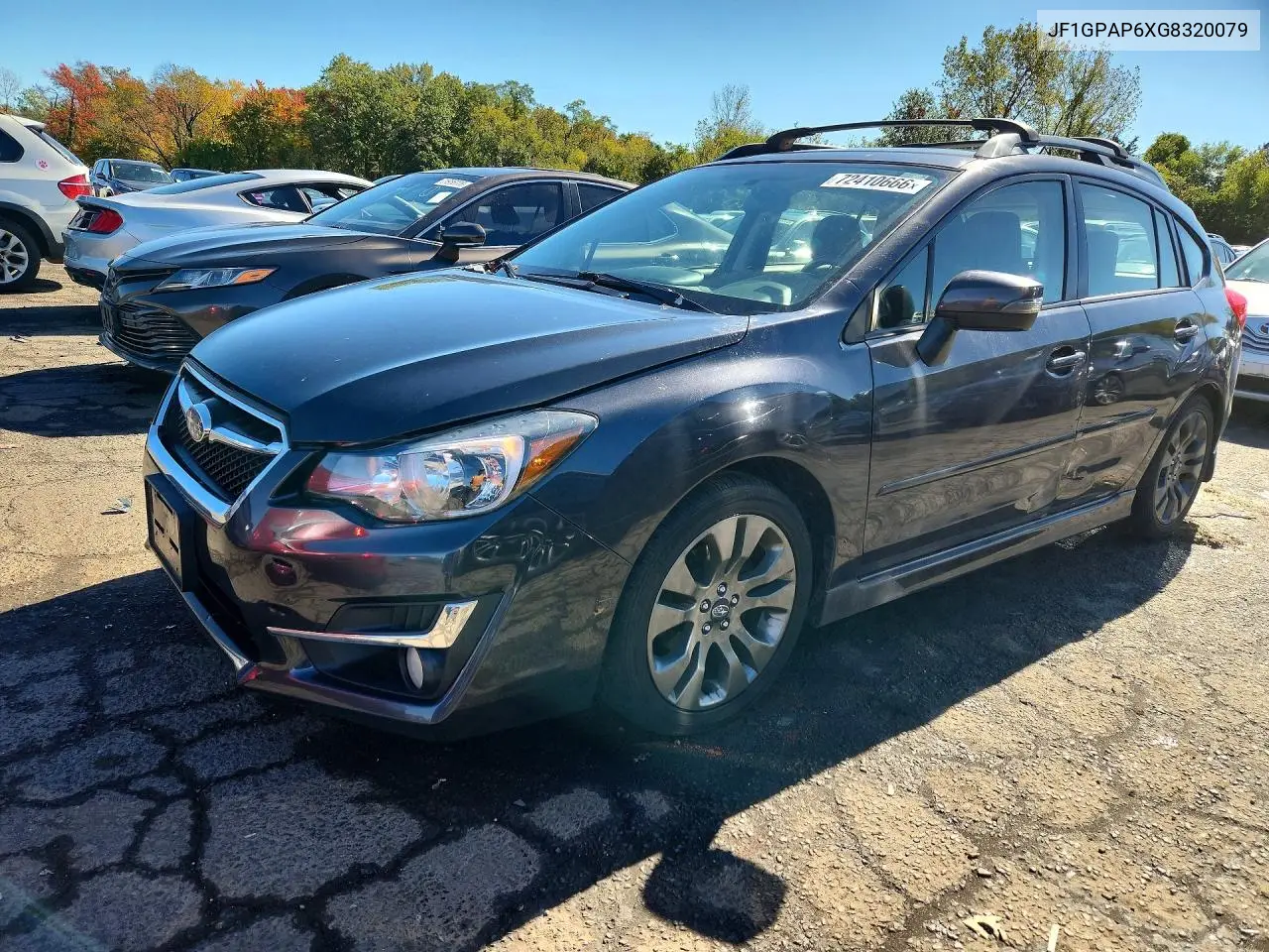 SUBARU IMPREZA 2016, VIN JF1GPAP6XG8320079