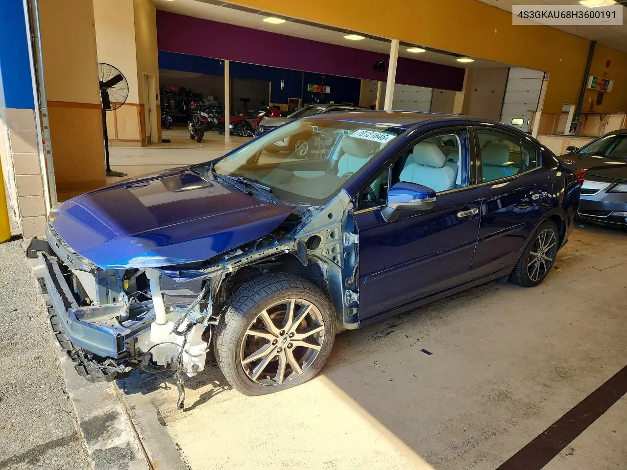 SUBARU IMPREZA 2017, VIN 4S3GKAU68H3600191
