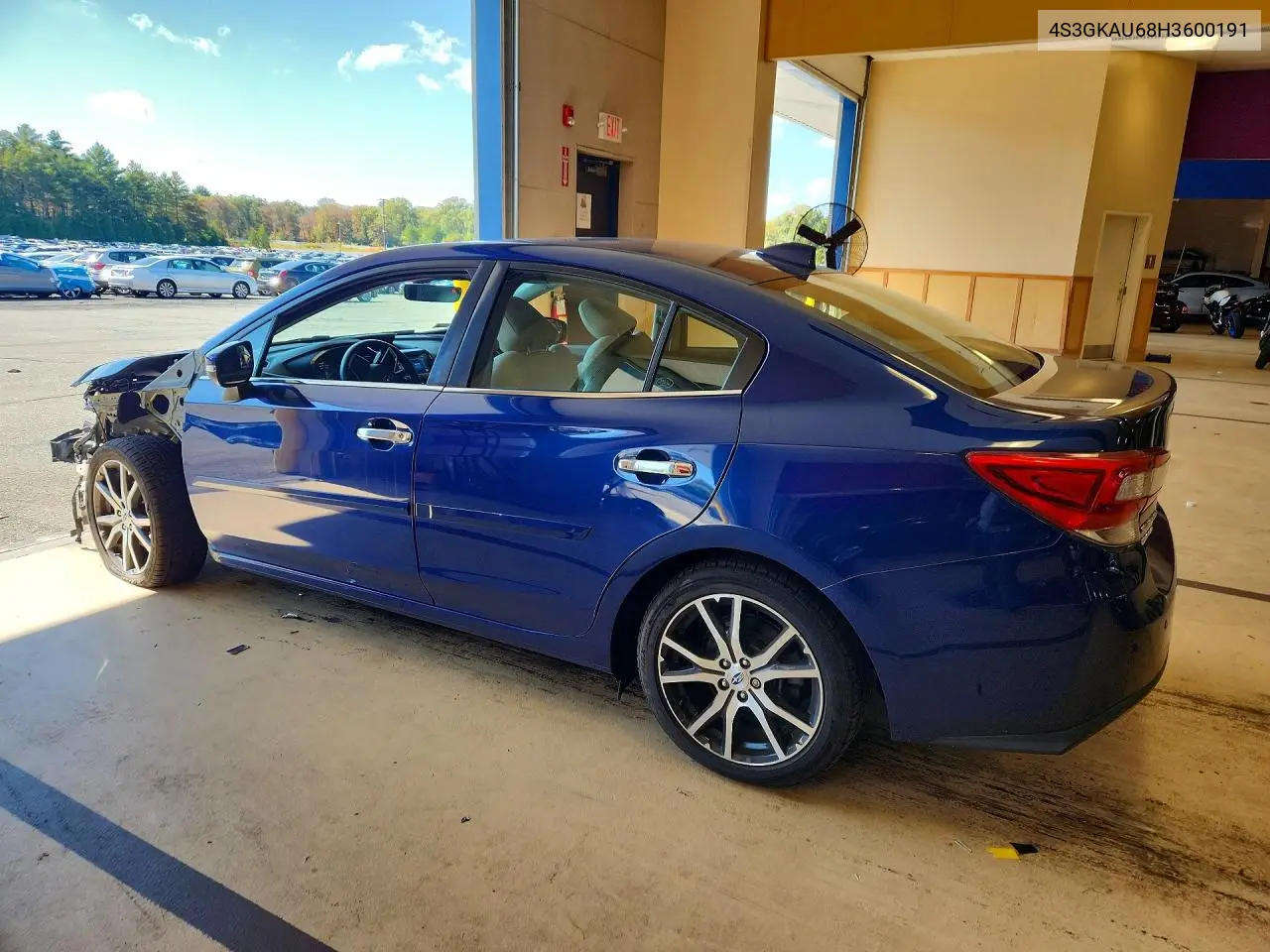 2017 SUBARU IMPREZA VIN 4S3GKAU68H3600191 — фото 2