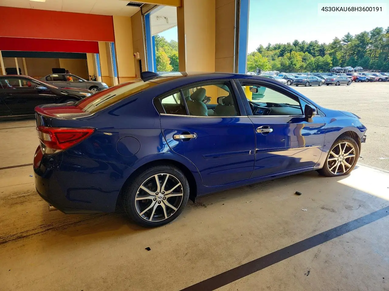 2017 SUBARU IMPREZA VIN 4S3GKAU68H3600191 — фото 3