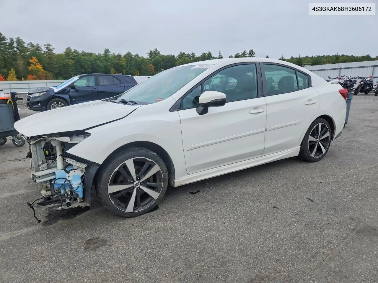 SUBARU IMPREZA 2017, VIN 4S3GKAK68H3606172