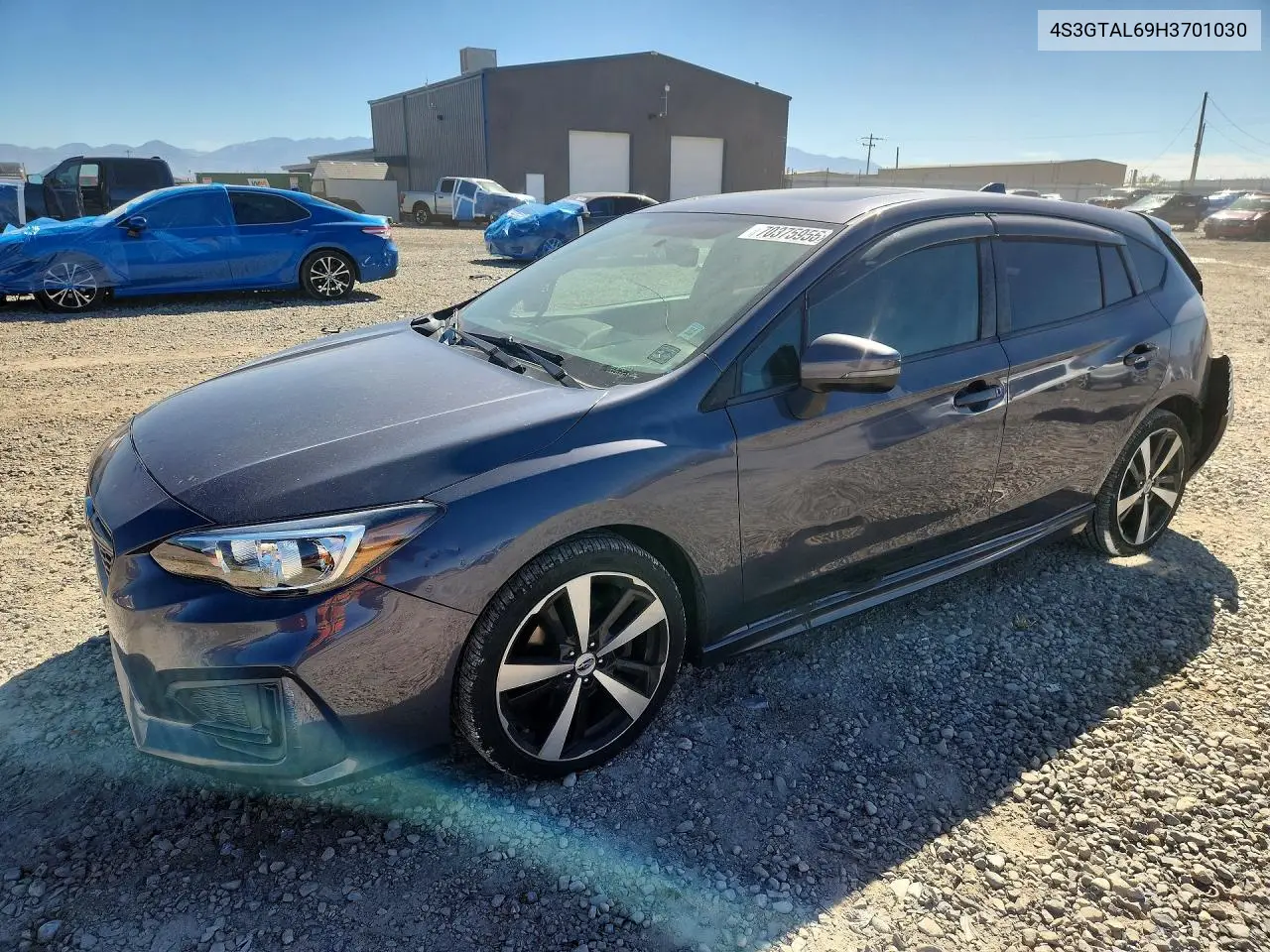 SUBARU IMPREZA 2017, VIN 4S3GTAL69H3701030