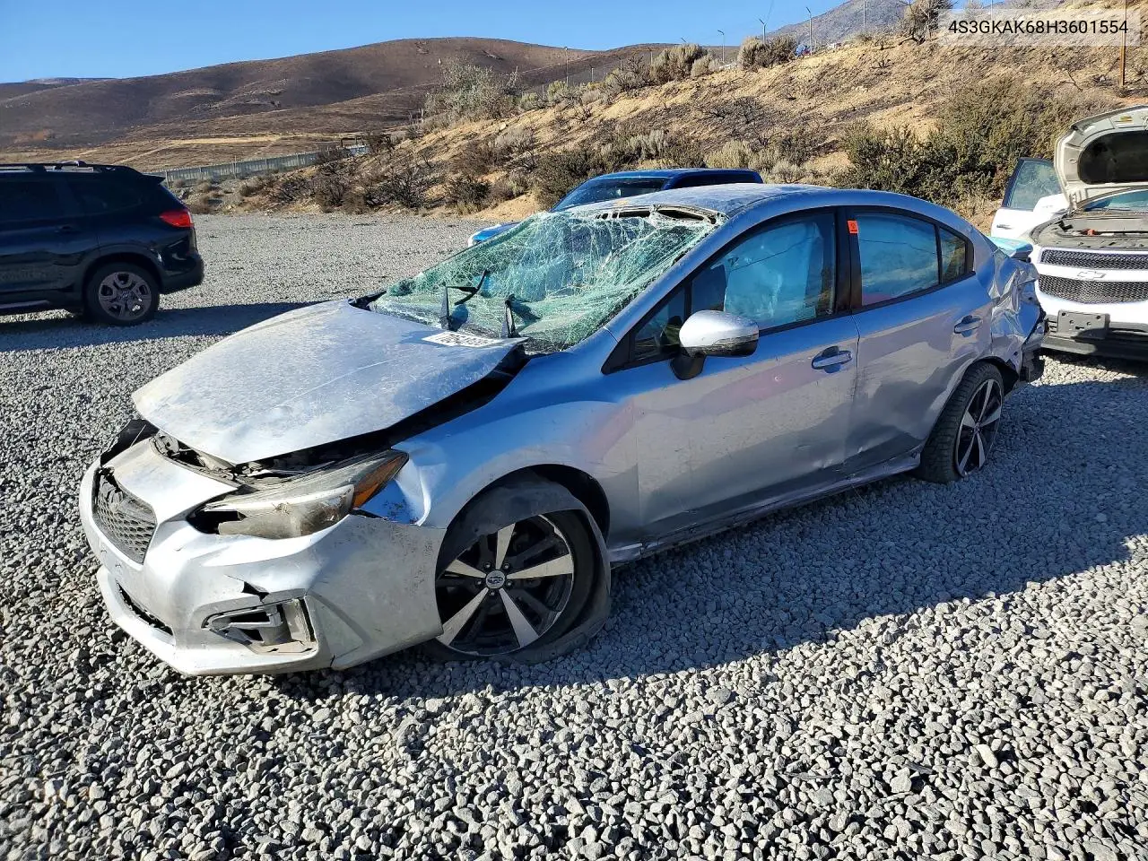 SUBARU IMPREZA 2017, VIN 4S3GKAK68H3601554