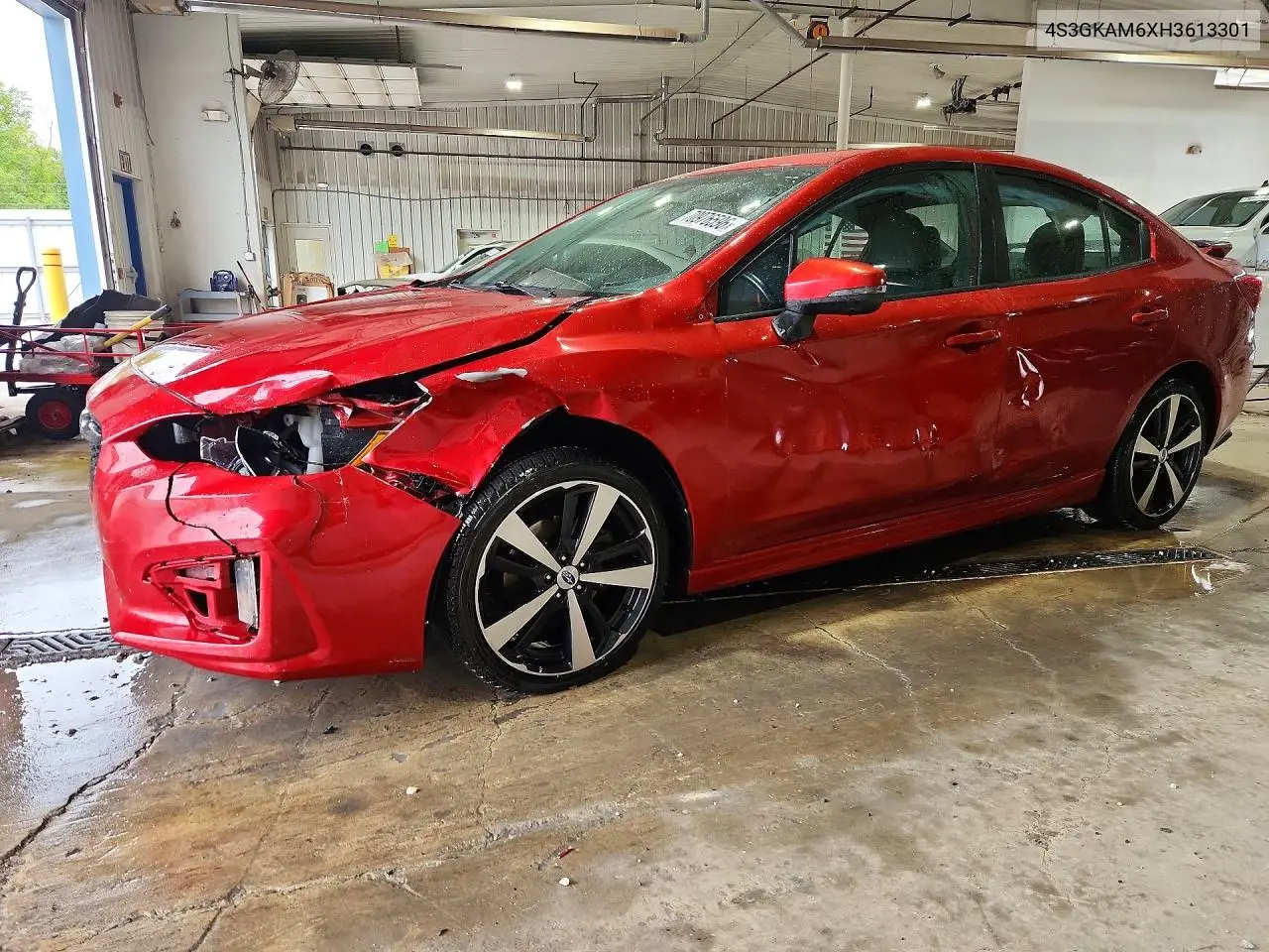 SUBARU IMPREZA 2017, VIN 4S3GKAM6XH3613301