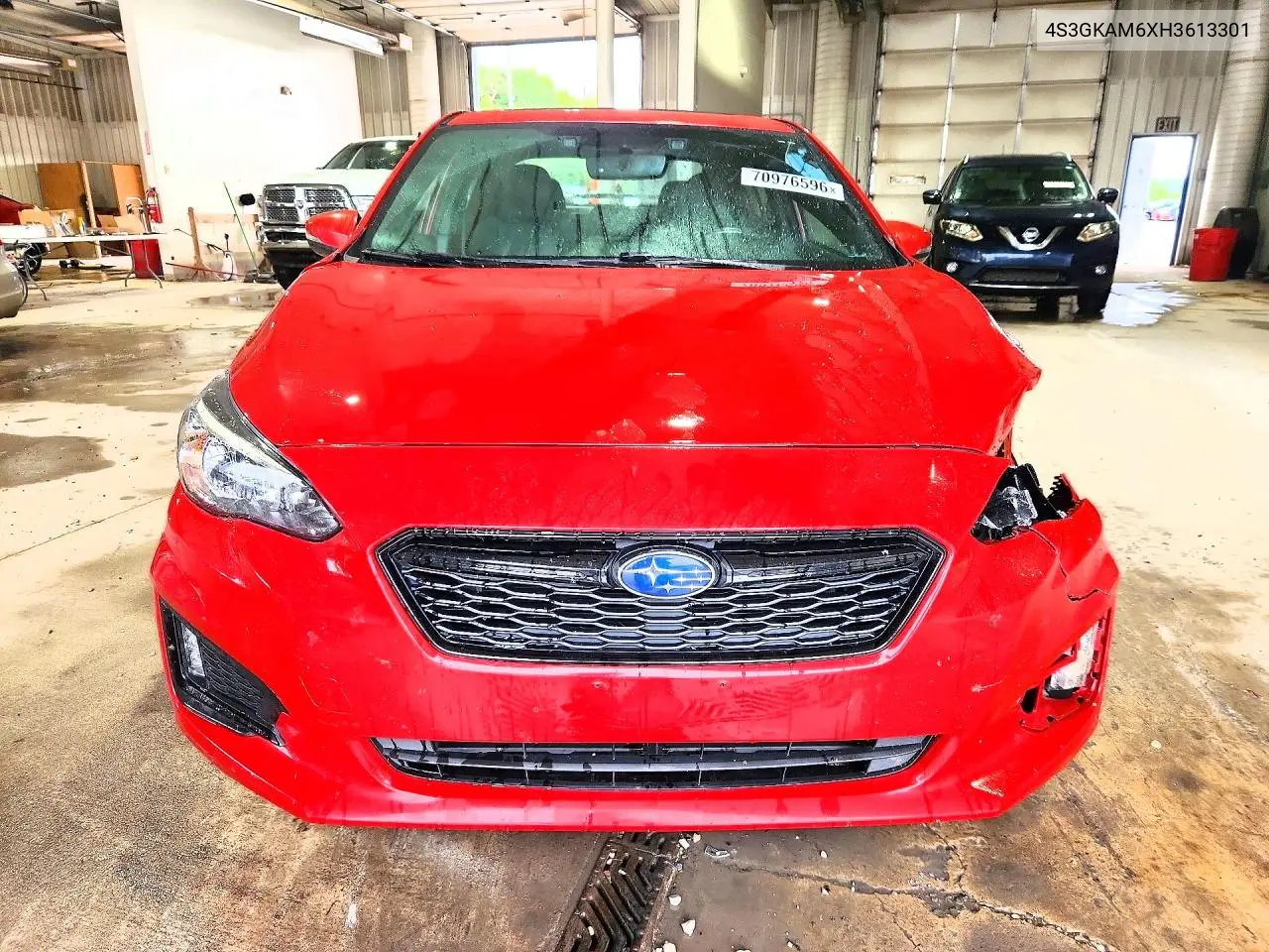 2017 SUBARU IMPREZA VIN 4S3GKAM6XH3613301 — фото 5
