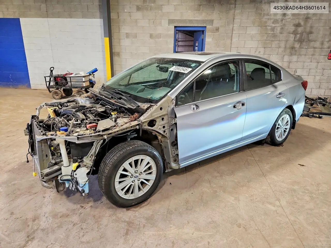 SUBARU IMPREZA 2017, VIN 4S3GKAD64H3601614
