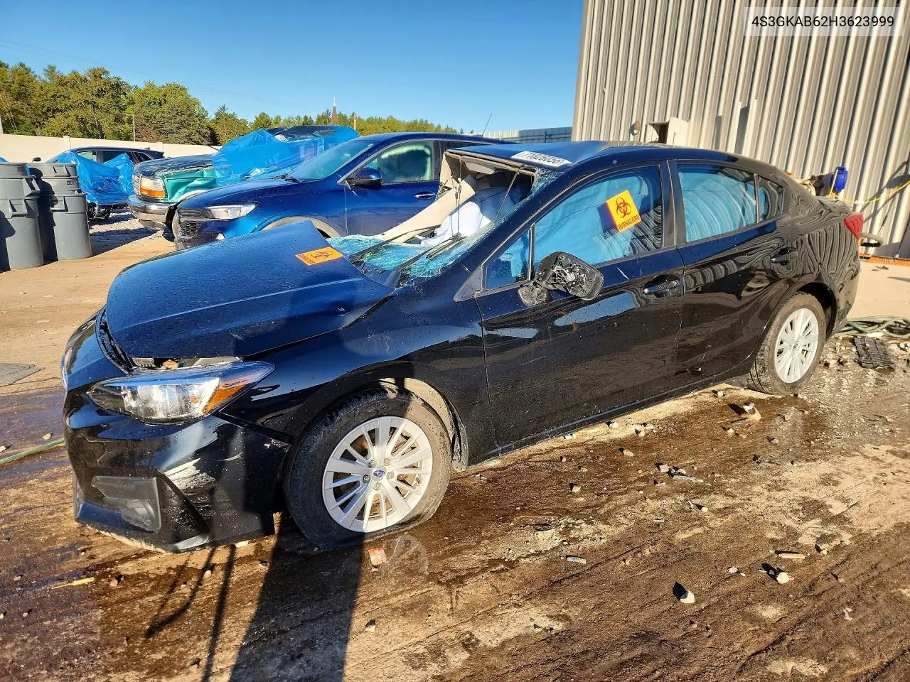 SUBARU IMPREZA 2017, VIN 4S3GKAB62H3623999