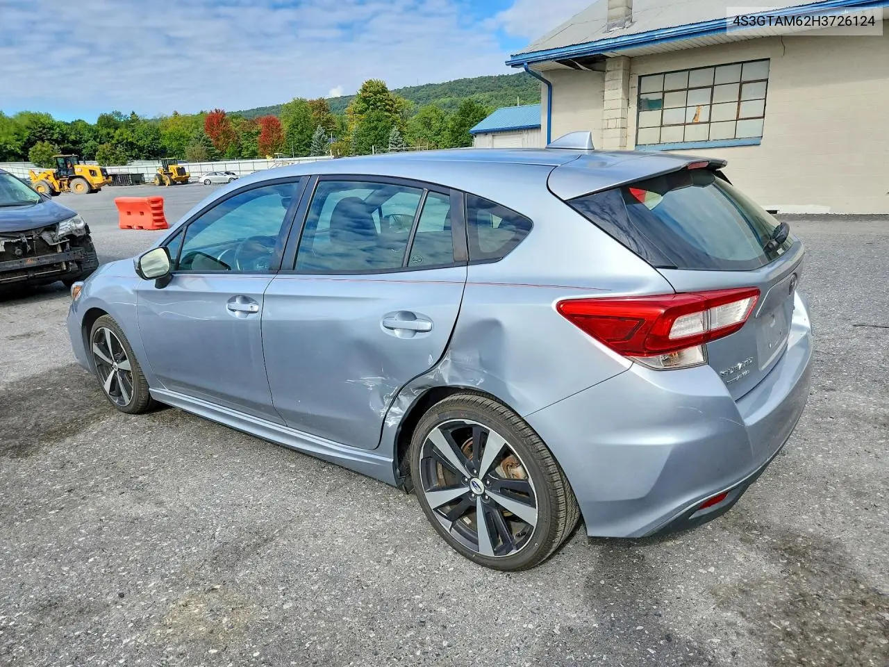2017 SUBARU IMPREZA VIN 4S3GTAM62H3726124 — фото 2