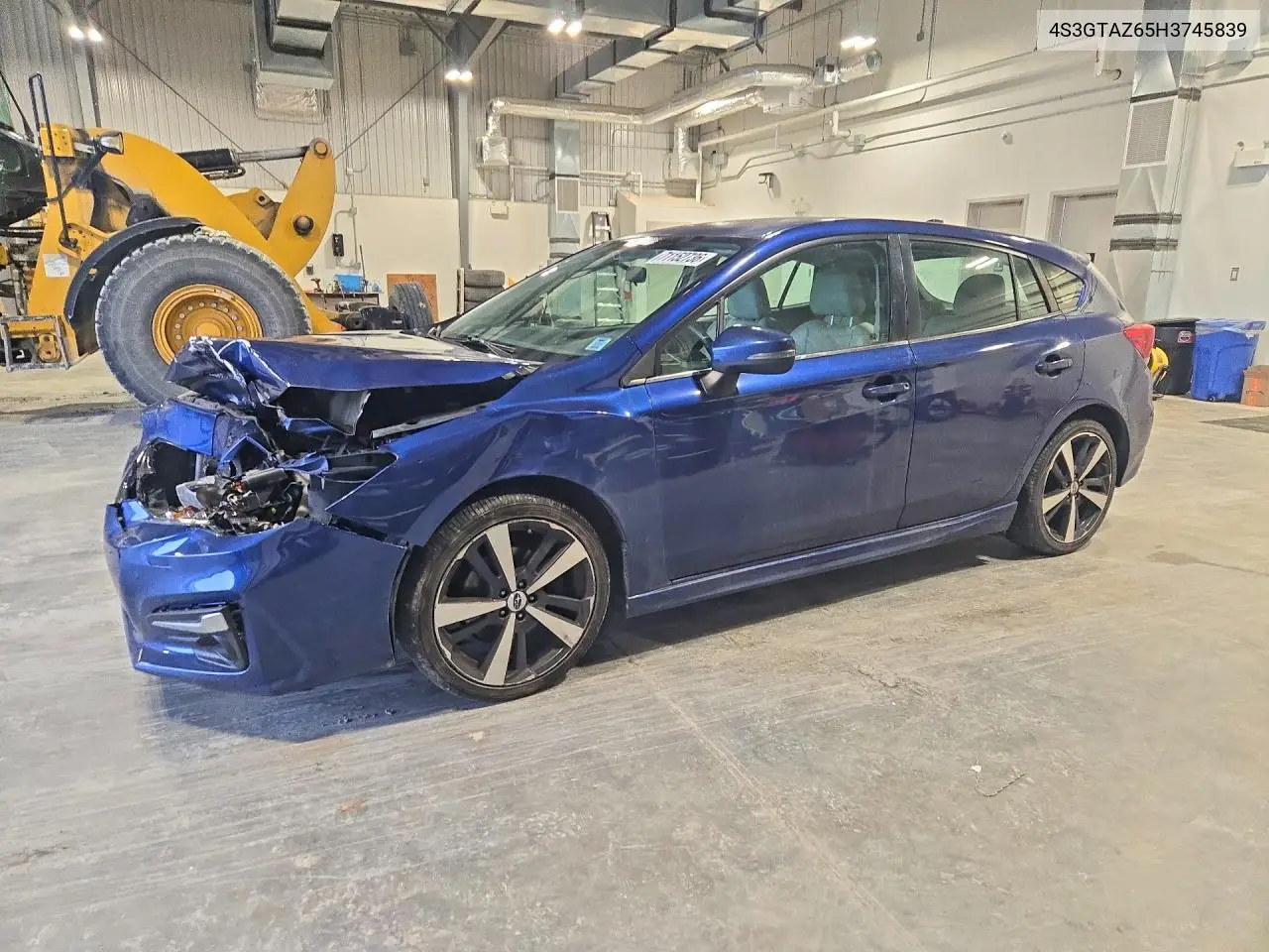SUBARU IMPREZA 2017, VIN 4S3GTAZ65H3745839