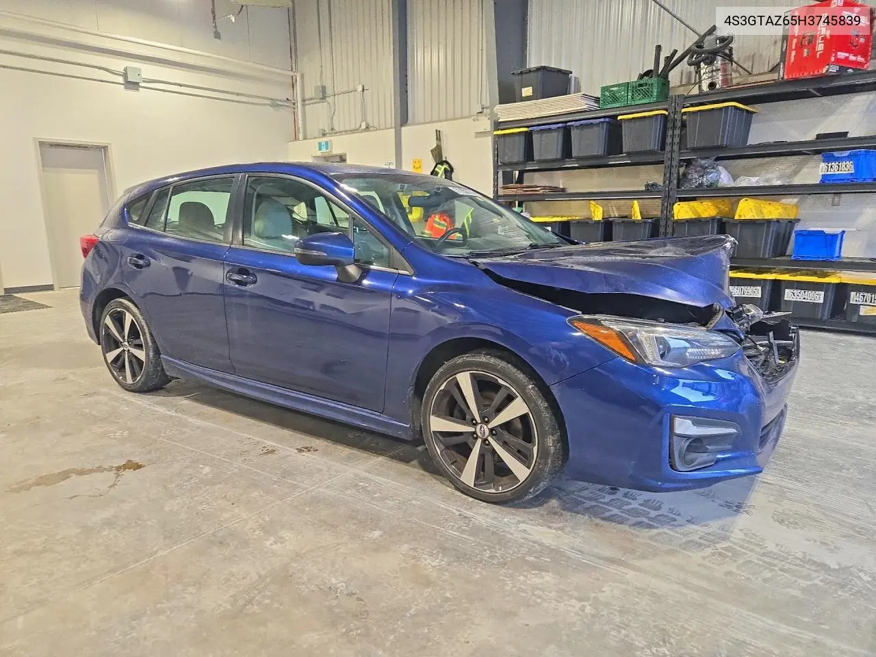 2017 SUBARU IMPREZA VIN 4S3GTAZ65H3745839 — фото 4