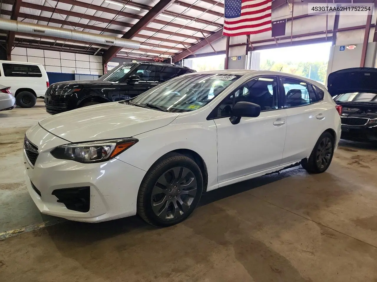 SUBARU IMPREZA 2017, VIN 4S3GTAA62H1752254