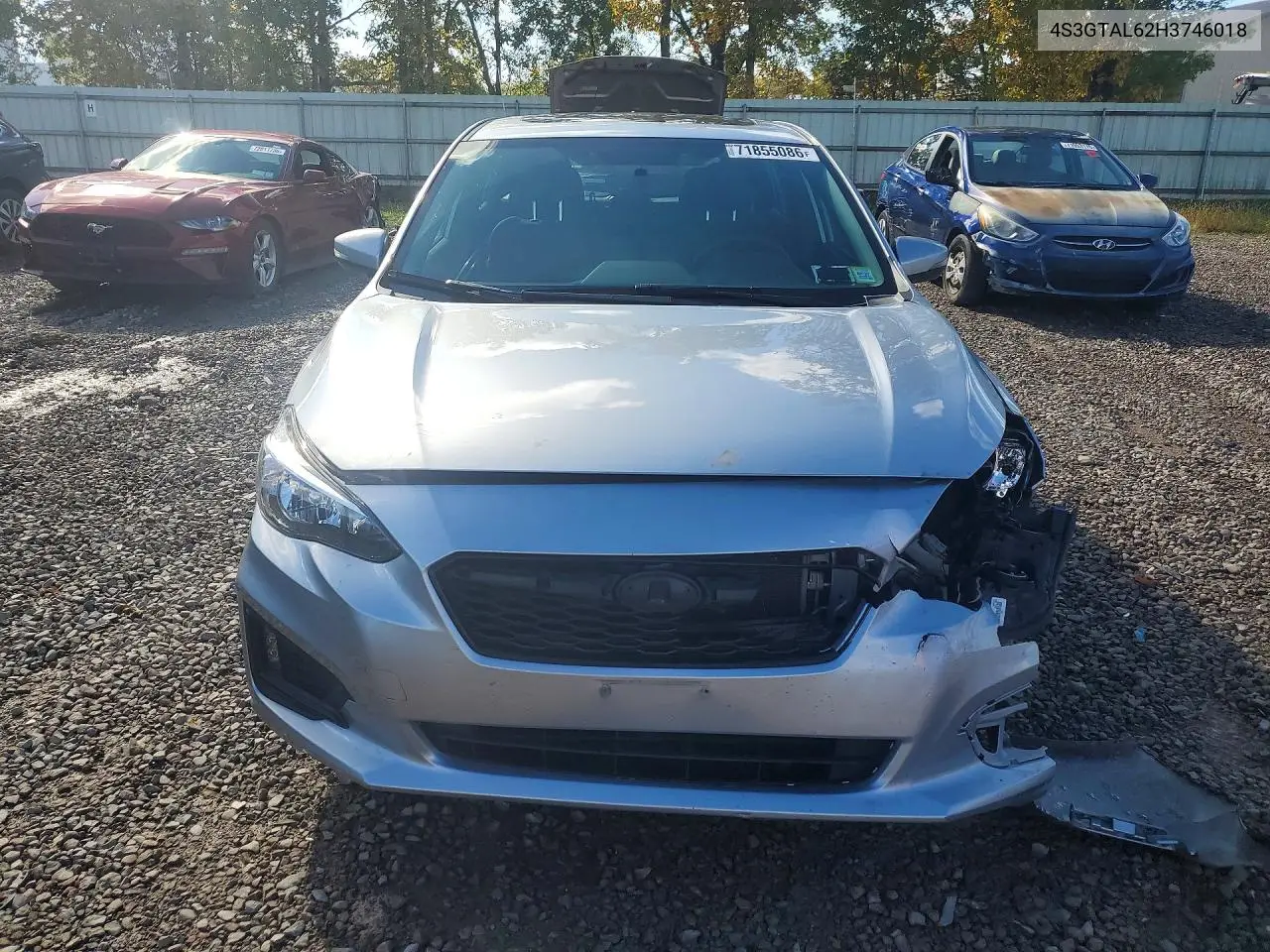 2017 SUBARU IMPREZA VIN 4S3GTAL62H3746018 — фото 5