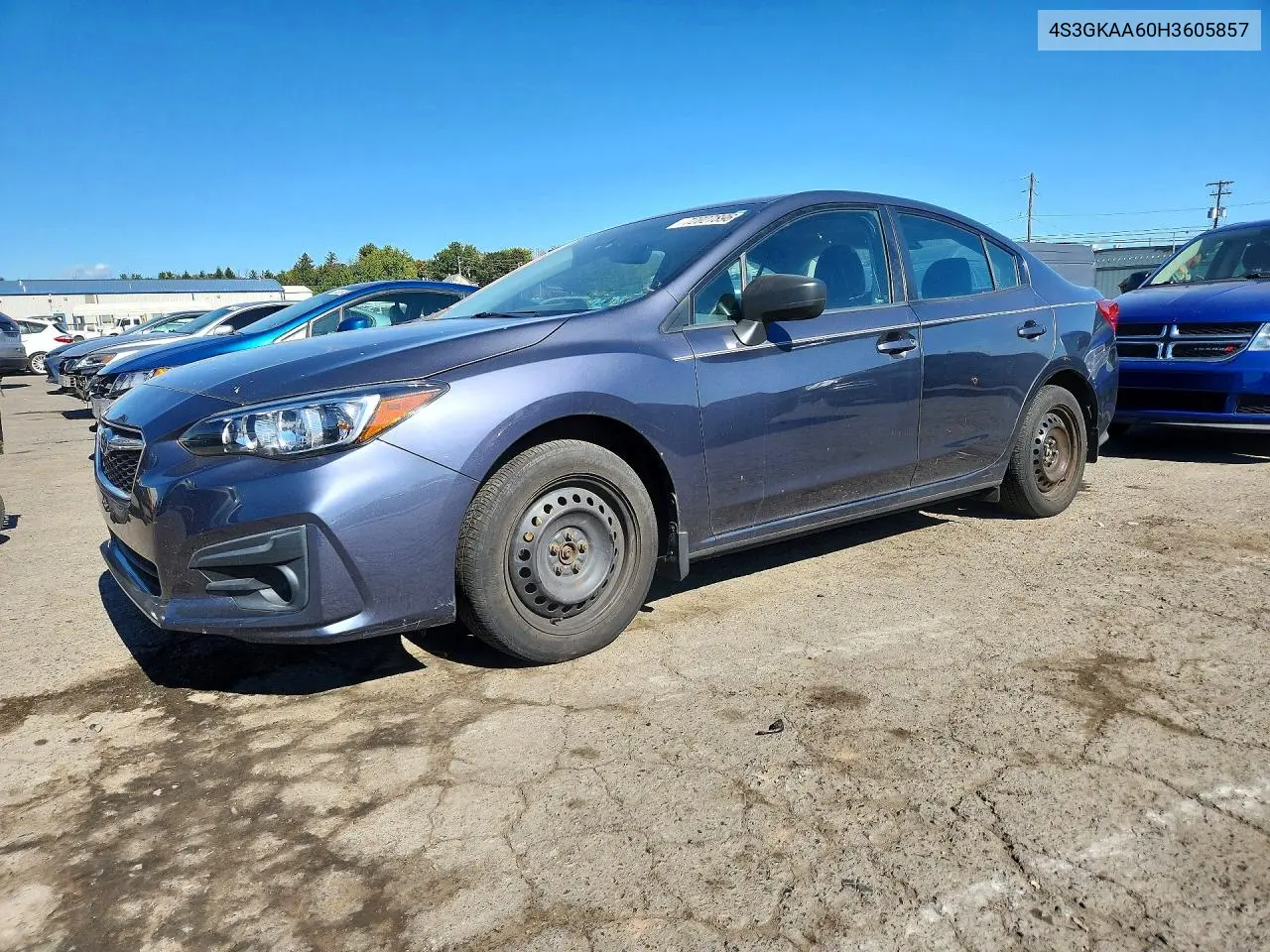 SUBARU IMPREZA 2017, VIN 4S3GKAA60H3605857