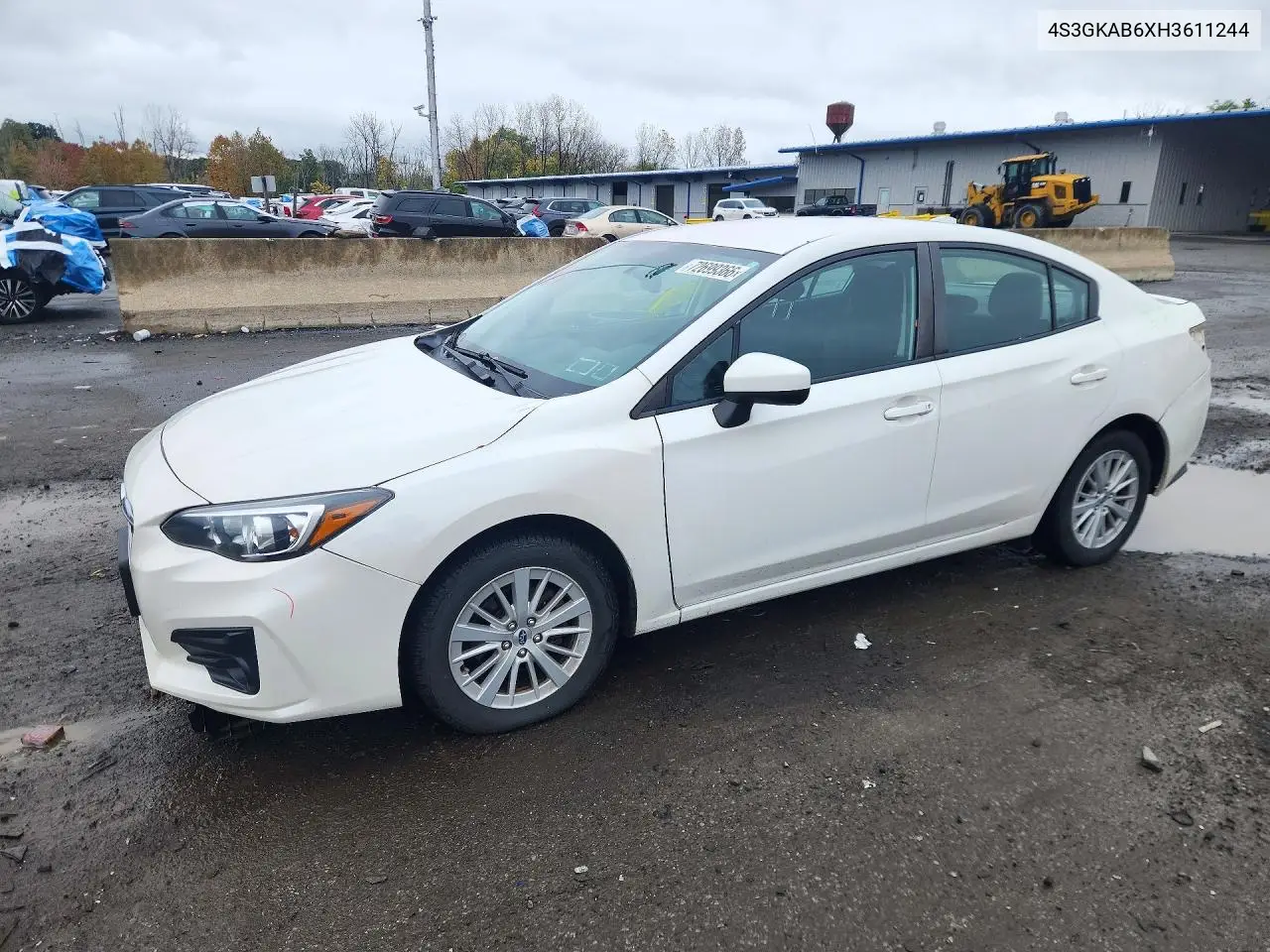 SUBARU IMPREZA 2017, VIN 4S3GKAB6XH3611244