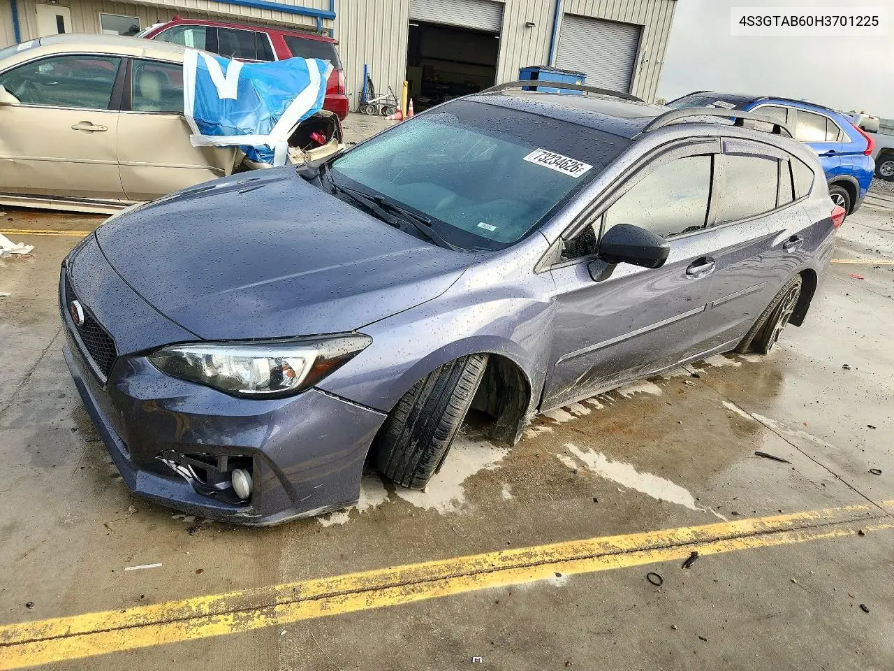 SUBARU IMPREZA 2017, VIN 4S3GTAB60H3701225