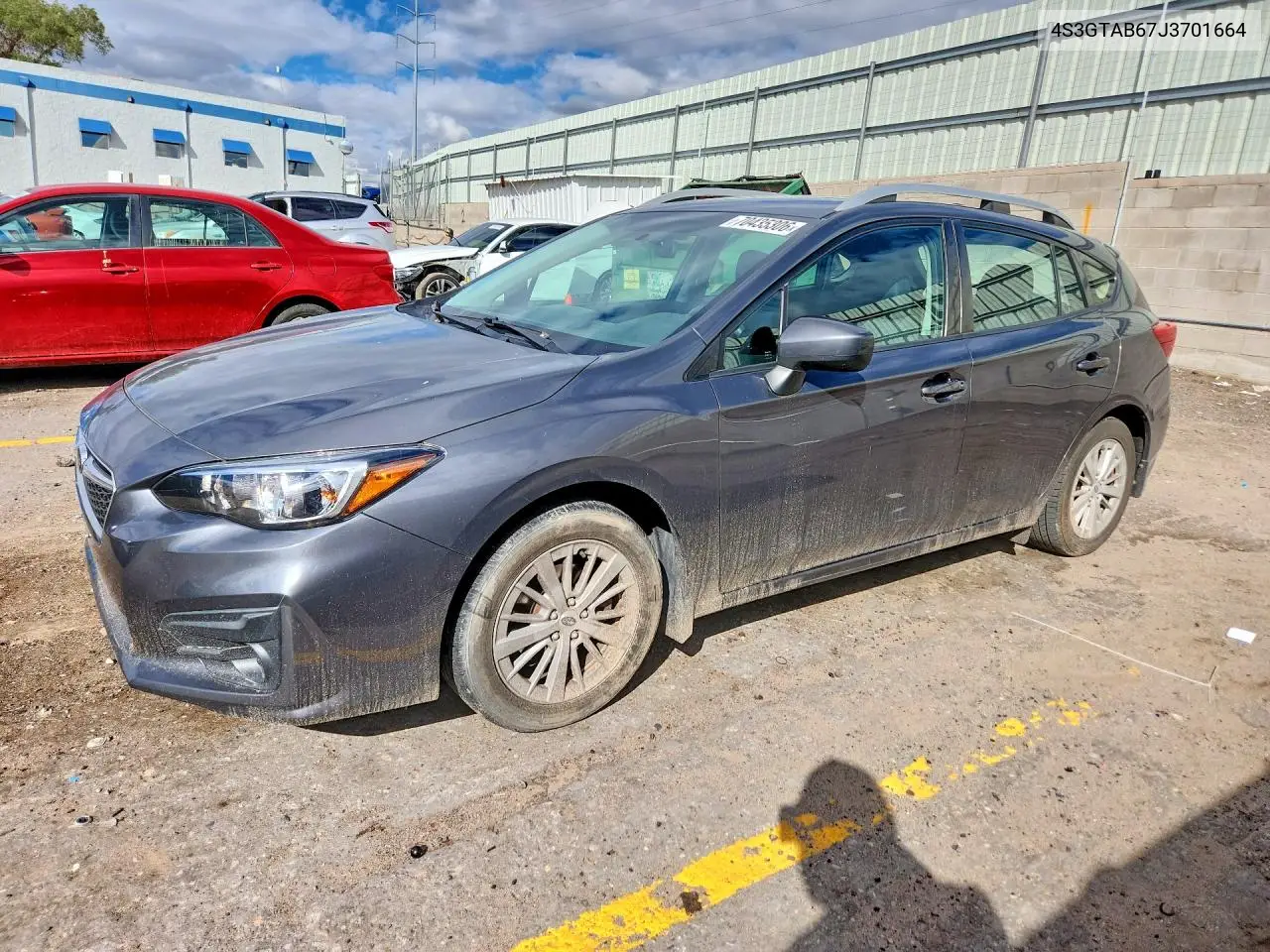 SUBARU IMPREZA 2018, VIN 4S3GTAB67J3701664