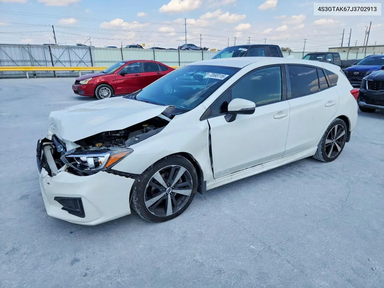 SUBARU IMPREZA 2018, VIN 4S3GTAK67J3702913