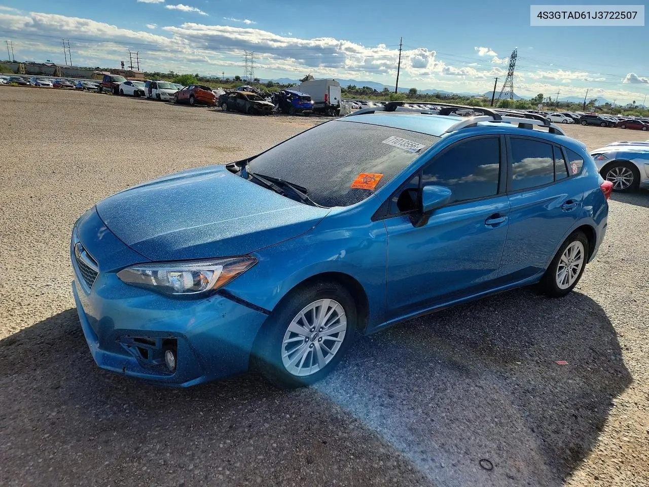 SUBARU IMPREZA 2018, VIN 4S3GTAD61J3722507