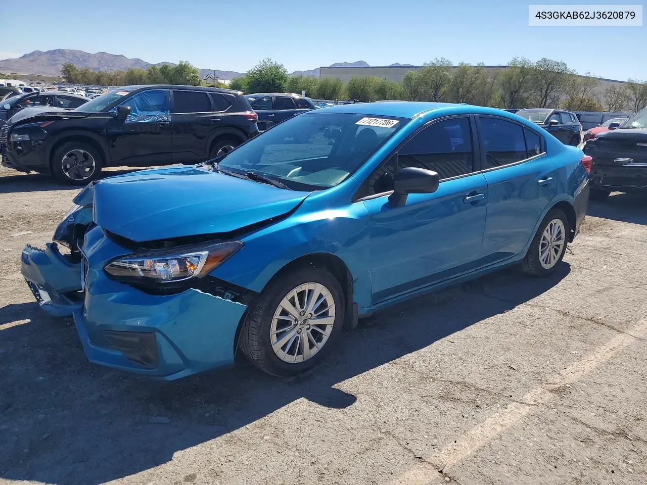 SUBARU IMPREZA 2018, VIN 4S3GKAB62J3620879