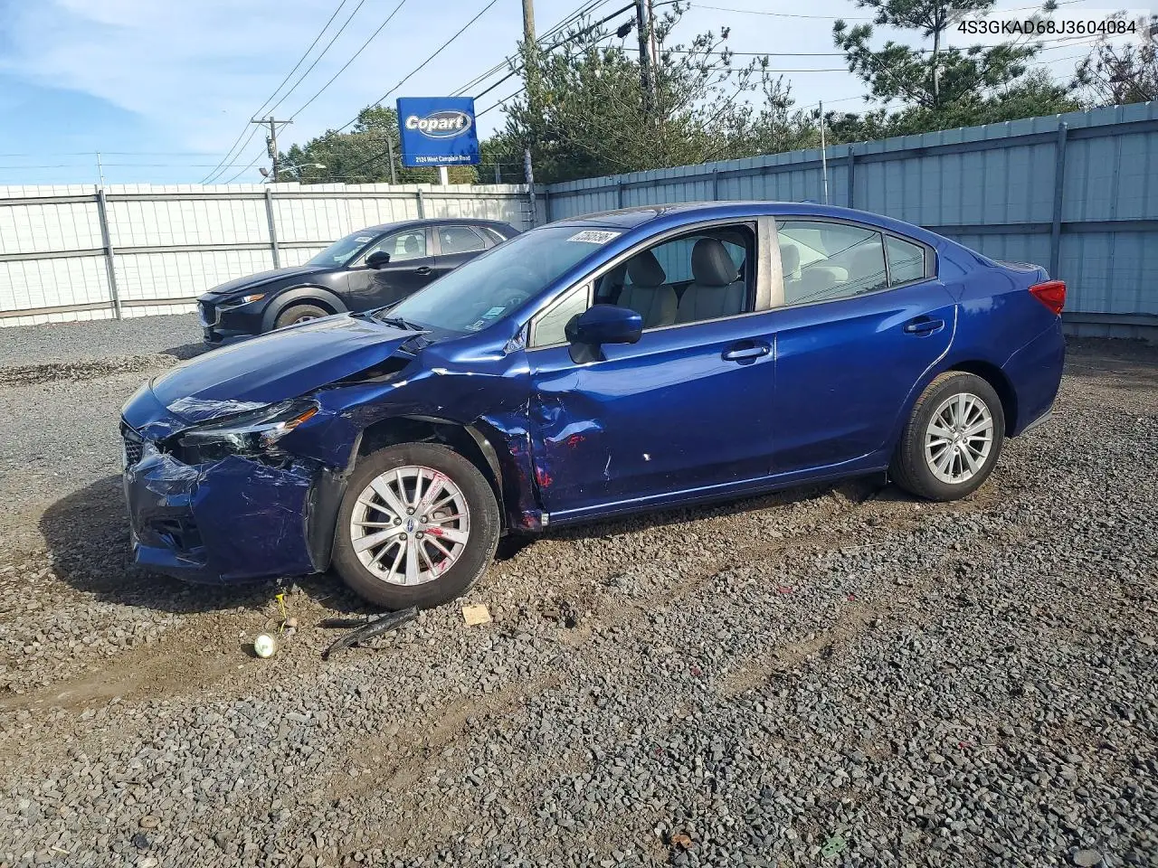 SUBARU IMPREZA 2018, VIN 4S3GKAD68J3604084